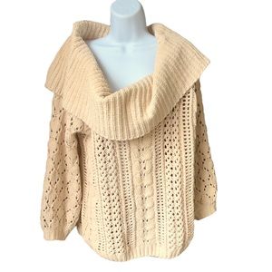 ANTHROPOLOGIE MOON & MADISON Chunky knit sweater Size Large